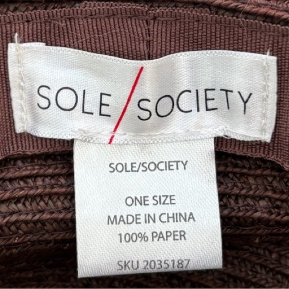 Woven Hat Brown Black Belted Foldable Packable Sun Travel Fashion One Size - Picture 11 of 14